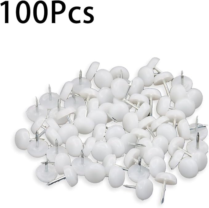 100 Pcs Furniture Feet Nail Plastic Glide Nails Round Chair Table Leg Protector - Image 3