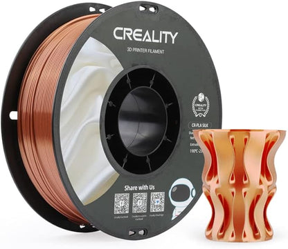 Creality Silk PLA 3D Printer Filament, Silk Shiny Metallic PLA Filament 1.75mm by Creality