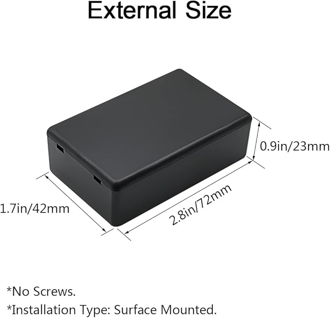 LeMotech Project Box, 5 Pieces ABS Electrical Box Small Junction Box - Image 2