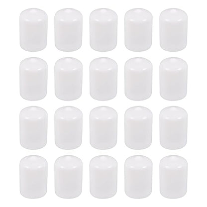 DMiotech 20 Pack 7/8" ID White Screw Thread Protectors Rubber End Caps Bolt by DMiotech
