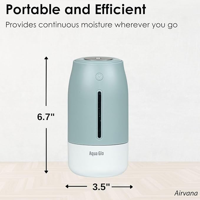 AG250HUM-V2-C Personal, Portable Humidifier – Ultrasonic Cool Mist Output - Image 3