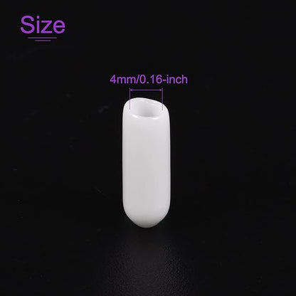 DMiotech 100 Pack 4mm ID White Screw Thread Protectors Rubber End Caps Bolt - Image 4