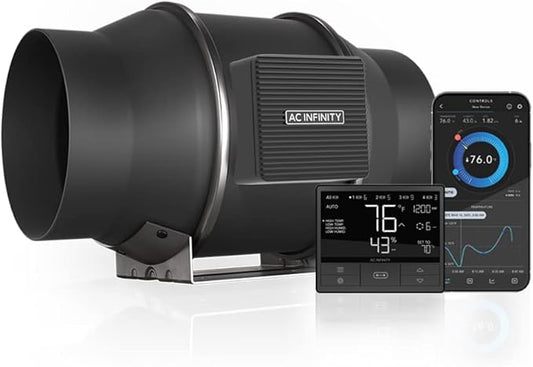 AC Infinity CLOUDLINE PRO T6, Quiet 6” Inline Duct Fan by ACInfinity