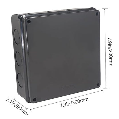 Junction Box, Reserved Holes Electrical Boxes Waterproof IP65 ABS Plastic - Image 2