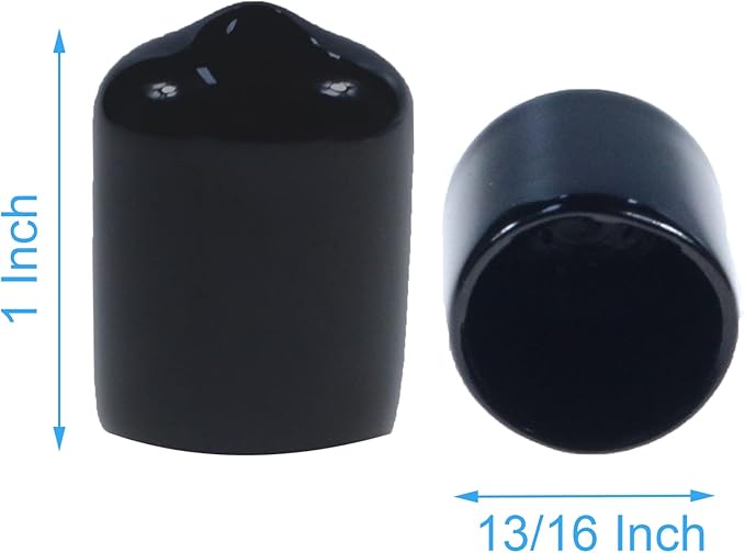 Acocony 13/16 Inch Rubber Cap Round Rubber End Caps PVC Flexible Protector - Image 2