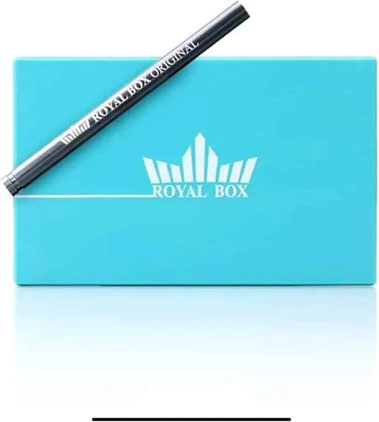 Generic Original Royal Box Turquoise Blue 8 Compartment Snuff Storage Box by Unknown