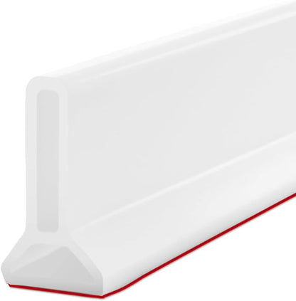 Bathtub Splash Guard, 79 Inch Soft Silicone Collapsible Shower Water Guard by DF+DUALFERV