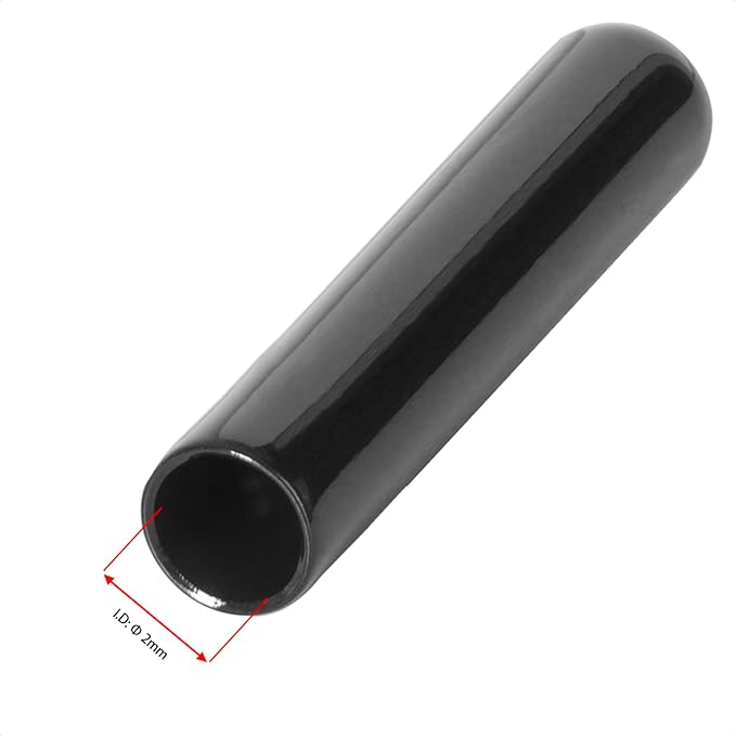 20 PCS Black Round Vinyl Rubber End Caps Kits, Flexible Screw Thread Protectors - Image 2