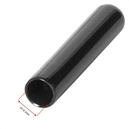 20 PCS Black Round Vinyl Rubber End Caps Kits, Flexible Screw Thread Protectors - Image 2