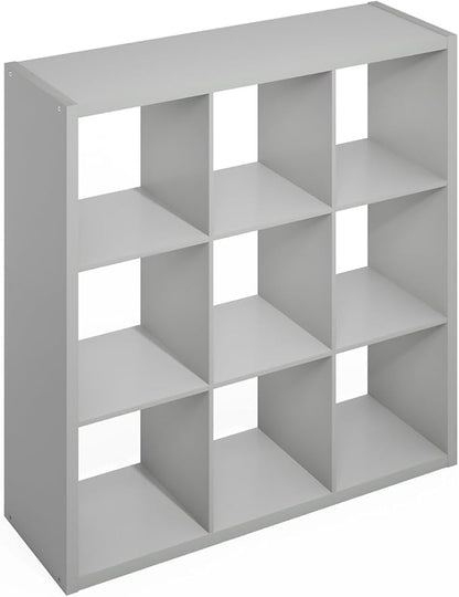 Furinno Simple Cube Storage Organizer, 9-Cube Display Shelf, Open Back Shelving by Furinno-FitsYourSpaceFitsYourBudget