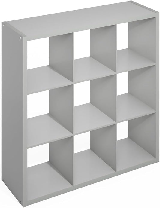 Furinno Simple Cube Storage Organizer, 9-Cube Display Shelf, Open Back Shelving by Furinno-FitsYourSpaceFitsYourBudget