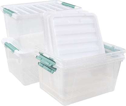 35 L Clear Large Storage Box, Plastic Storage Bins - Image 7