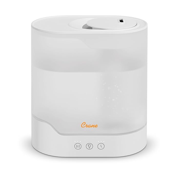 Crane 0.7 Gallon Top Fill Cool Mist Humidifier and Aroma Diffuser, by Crane