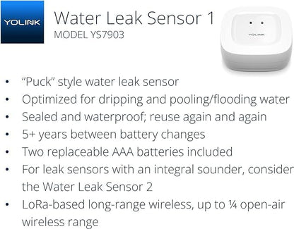 YoLink Smart Home Kit: 4G LTE Cellular Hub & Water Sensor 4-Pack, No Internet - Image 3