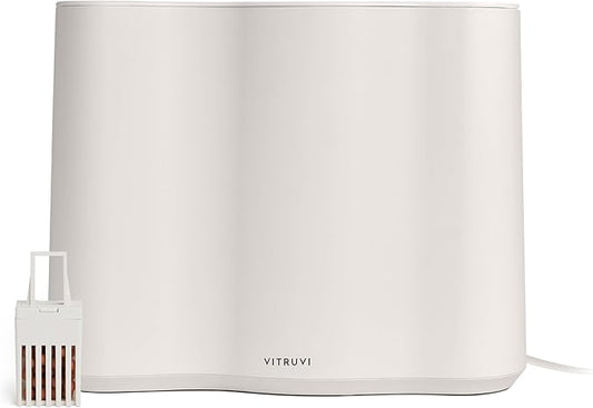 Vitruvi Cloud Bedside Humidifier, 24 Hr Run Time, 602ft Coverage, Large Home by vitruvi