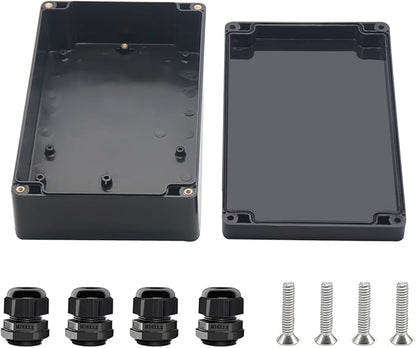 Project Box ABS Black Electrical Boxes IP67 Outdoor Waterproof box Electronic by Otdorpatio