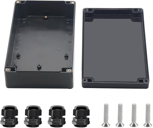 Project Box ABS Black Electrical Boxes IP67 Outdoor Waterproof box Electronic by Otdorpatio