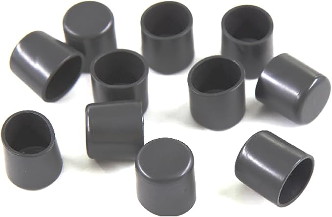8Pcs 38mm Rubber Chair Leg Caps Black Rubber Leg Tips Round Furniture Feet by Leliafleury