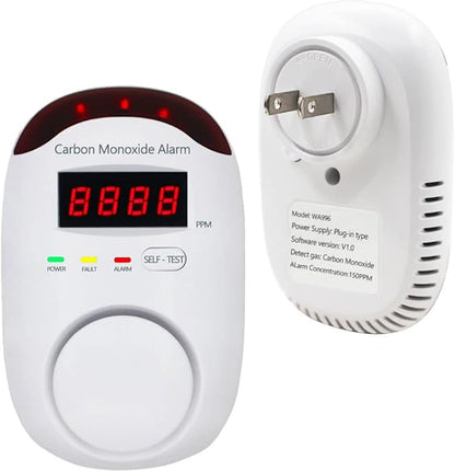 Plug-in Type Carbon Monoxide Alarm, CO Detector Monitor by WESHLGD