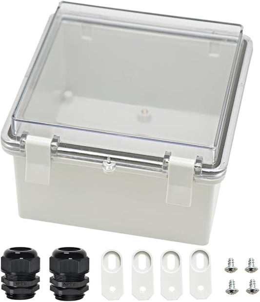 Zulkit Junction Box ABS Plastic Dustproof Waterproof IP65 Electrical Boxes by Zulkit