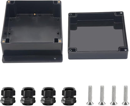Project Box ABS Black Electrical Boxes IP67 Outdoor Waterproof Junction Box by Otdorpatio