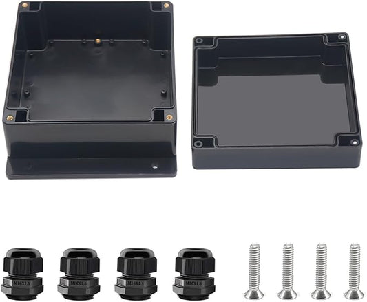 Project Box ABS Black Electrical Boxes IP67 Outdoor Waterproof Junction Box by Otdorpatio