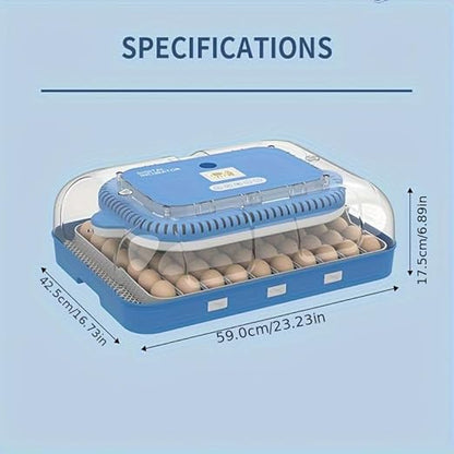 HOWOOlUA 70 Egg Incubator for Hatching Eggs withAuto Turn, Temp & Humidity - Image 8