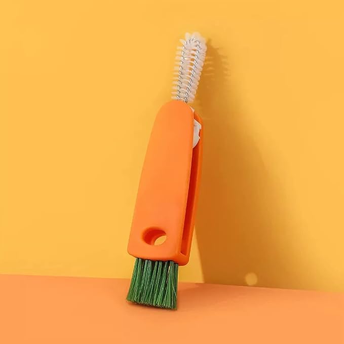 3 in 1 Multifunctional Mini Cup Glass Cover Cleaning Brush, Bottle Cleaning - Image 2