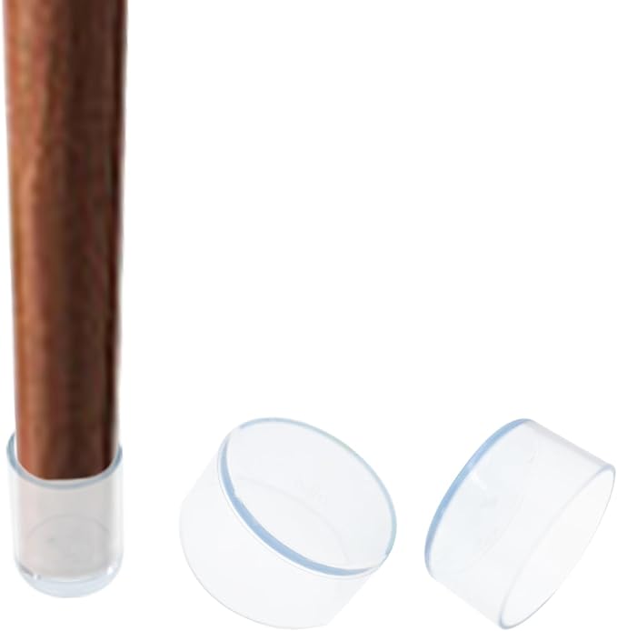 Round Chair Leg Caps, PVC Furniture Feet Covers, TTZEZE Transparent Round Floor - Image 6