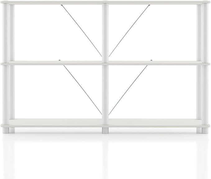 Homes: Inside + Out Apexa Modern 3-Tier Extra Wide Shelving Units, Collectibles - Image 11