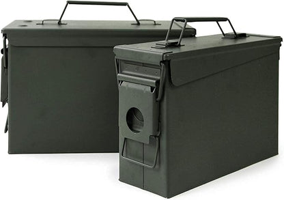 GUGULUZA Metal Ammo Can 30/50 Cal, Lockable Bullet Storage Case, Waterproof & - Image 3