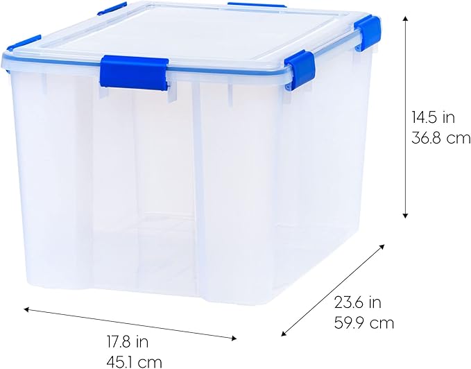 IRIS USA WeatherPro 74 Qt Storage Bins - Image 4