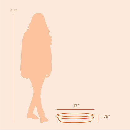 Bloem Terra Resin Saucer Tray: 15" Bottom Width - Image 7