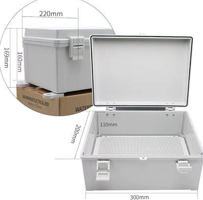 MAKERELE Waterproof Junction Box Outdoor Junction Box ABS Plastic Waterproof - Image 2