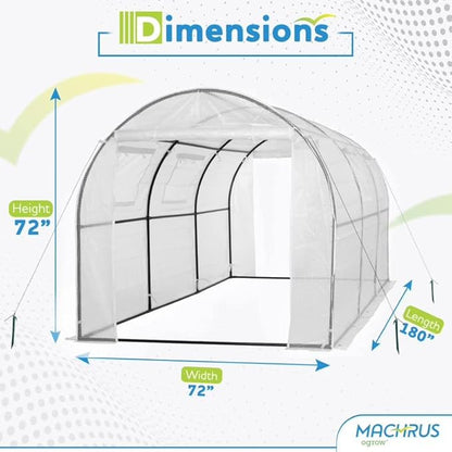 Machrus Ogrow Deluxe Walk-in Tunnel Greenhouse - Image 2