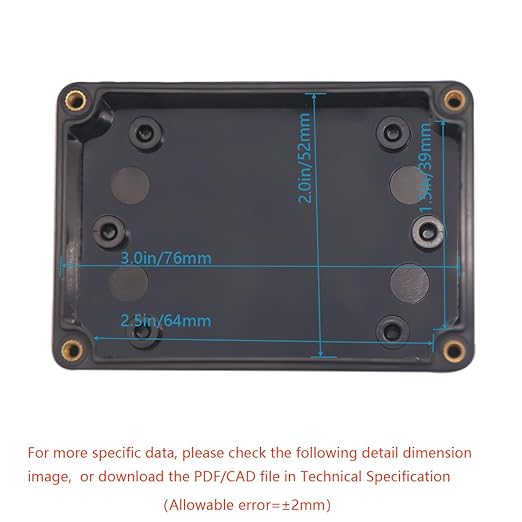 Junction Box, Zulkit Project Box IP65 Waterproof Outdoor Box ABS Plastic - Image 5
