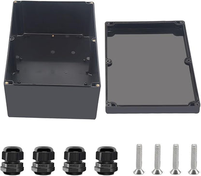 Project Box ABS Black Electrical Boxes IP67 Outdoor Waterproof box Electronic by Otdorpatio