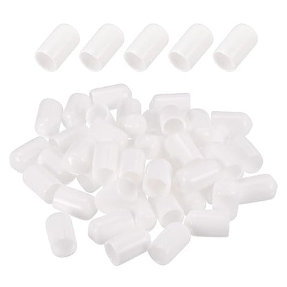DMiotech 100 Pack 10mm ID White Screw Thread Protectors Rubber End Caps Bolt by DMiotech
