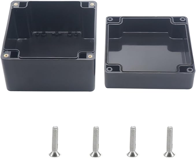 Outdoor Waterproof Junction Box IP67 Project Box ABS Black Electrical Boxes by Otdorpatio