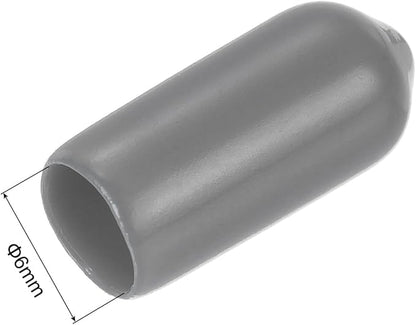 uxcell 20pcs Rubber End Caps 6mm ID Vinyl PVC Round Tube Bolt Cap Cover Screw - Image 3