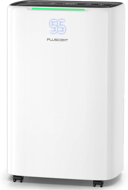 5000 Sq. Ft Dehumidifier for Basement, Max 52 Pints Dehumidifiers for Home & by PLUSCENT