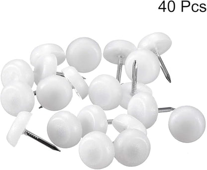 uxcell Furniture Feet Nail Plastic Glide Nails Chair Table Leg Protector Pads - Image 3