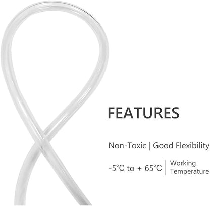 Eastrans Clear Vinyl Tubing Flexible PVC Tubing, Hybrid PVC Hose, Lightweight - Image 3