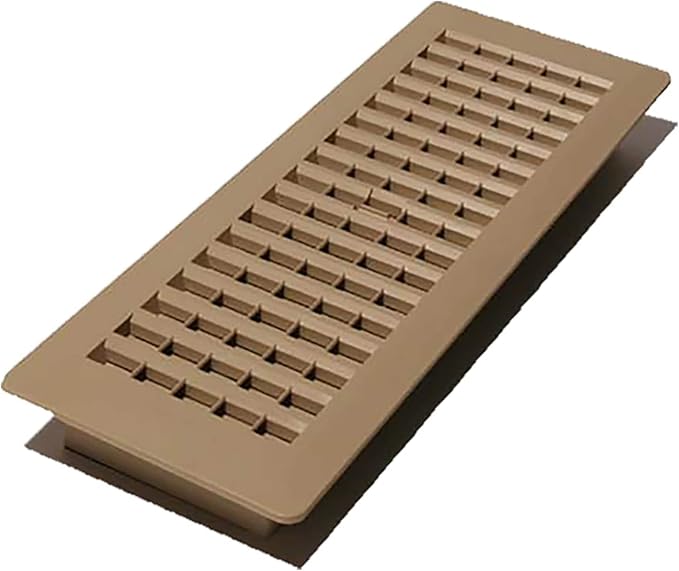 Decor Grates PL412-TAN 4-Inch by 12-Inch Plastic Floor Register by DecorGrates