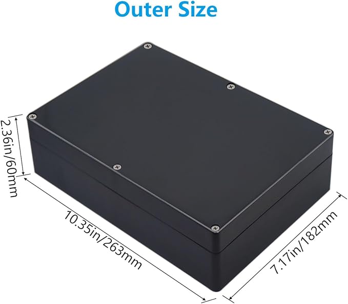 Project Box ABS Black Electrical Boxes IP67 Outdoor Waterproof box Electronic - Image 2