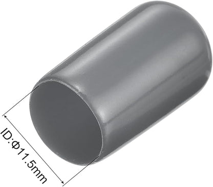 uxcell 20pcs Rubber End Caps 11.5mm ID Vinyl Round Tube Bolt Cap Cover Thread - Image 3