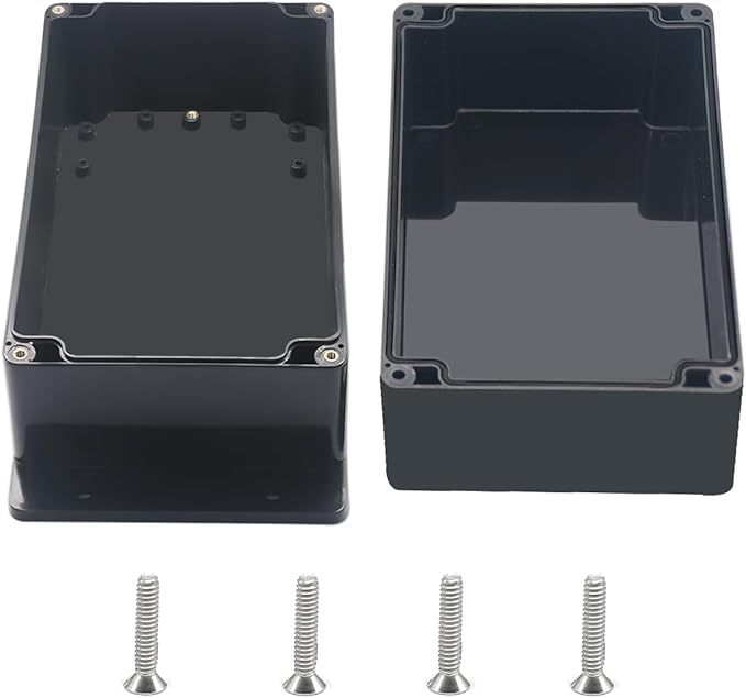Outdoor Waterproof Junction Box IP67 Project Box ABS Black Electrical Boxes by Otdorpatio
