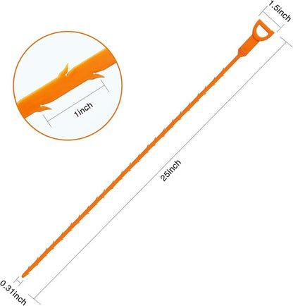 Drain Clog Remover, 25.2inch Flexible Long Pipe Snake Hair Clogs Catcher - Image 7