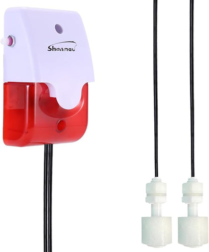 High / Low Water Level Sensor Detector Alarm 120 dB Red Strobe Siren, by Shonmau