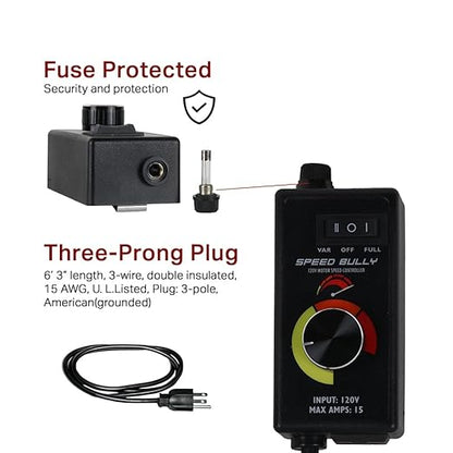 Speed Bully Motor Fan Speed Controller 120V, Variable Speed Controller - Image 5